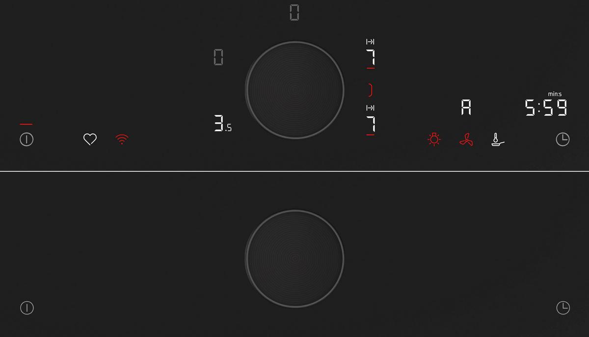 Induktionskochfeld T68FUV4L0 Schwarz - Schwarz, MODERN, Glas (80,2/5,1/52,2cm) - Neff