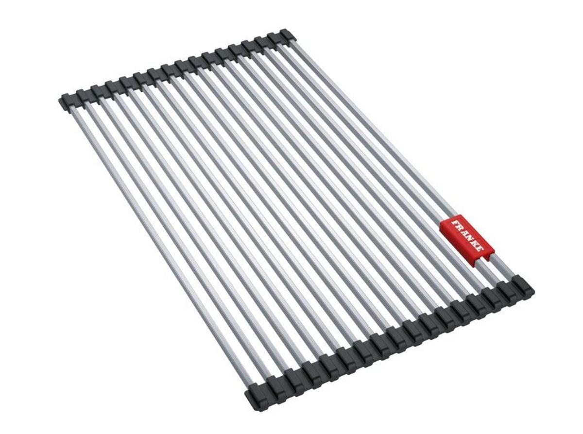 Rollmatte Edelstahl schwarz - Edelstahlfarben, MODERN, Kunststoff/Metall (26,7/42,4cm) - Franke
