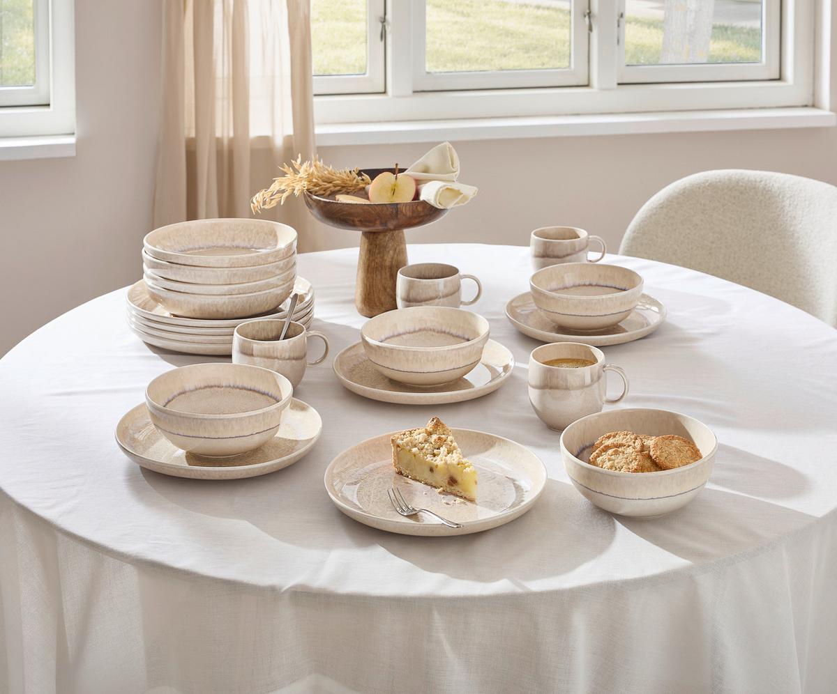 SERWIS ŚNIADANIOWY PERLEMOR SAND - kolor piaskowy, Konventionell, ceramika (34,5/19,4/32,0cm) - like.Villeroy & Boch