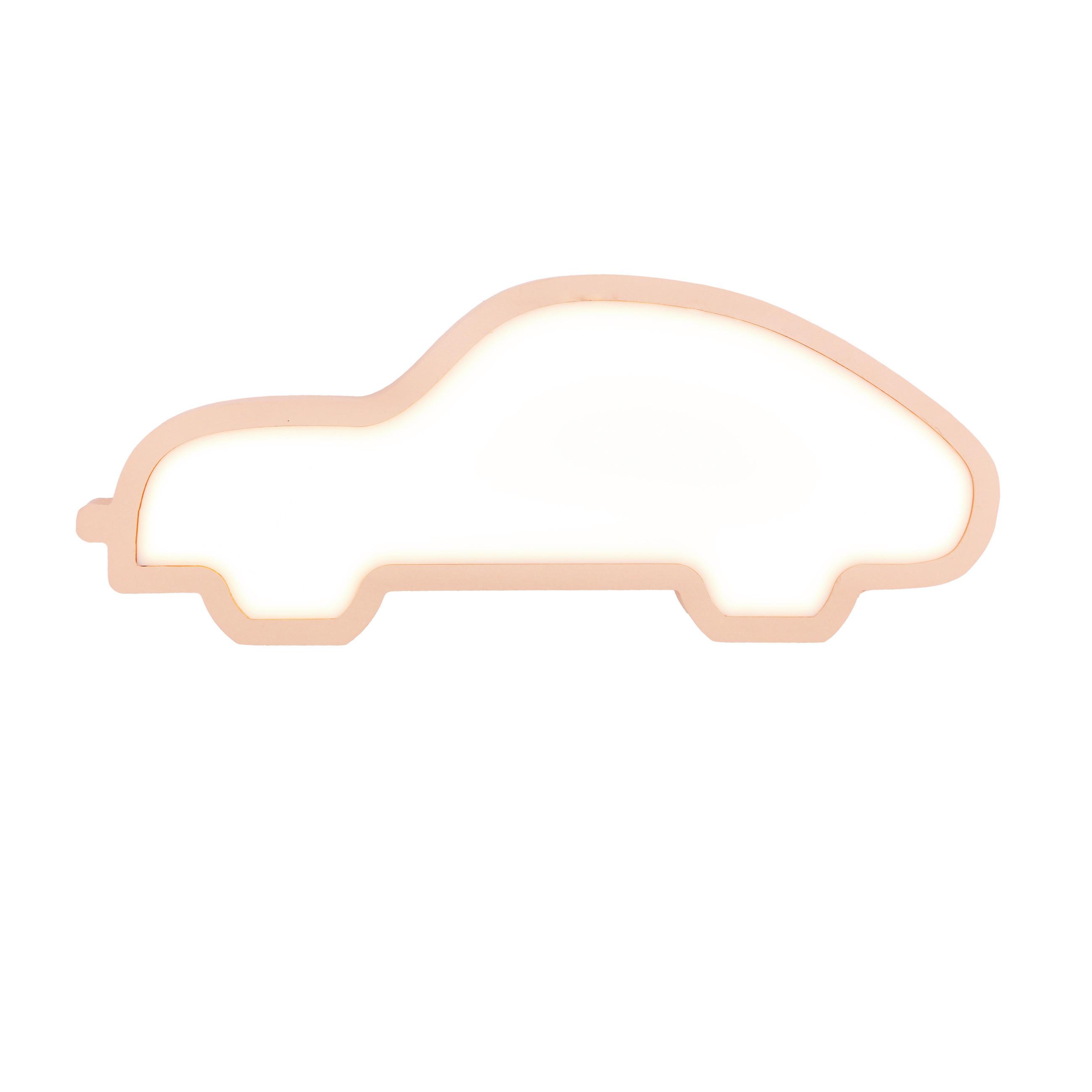 Dječja Stolna Svjetiljka Car - pink, Basics, drvni materijal/plastika (35/3.5/14cm)