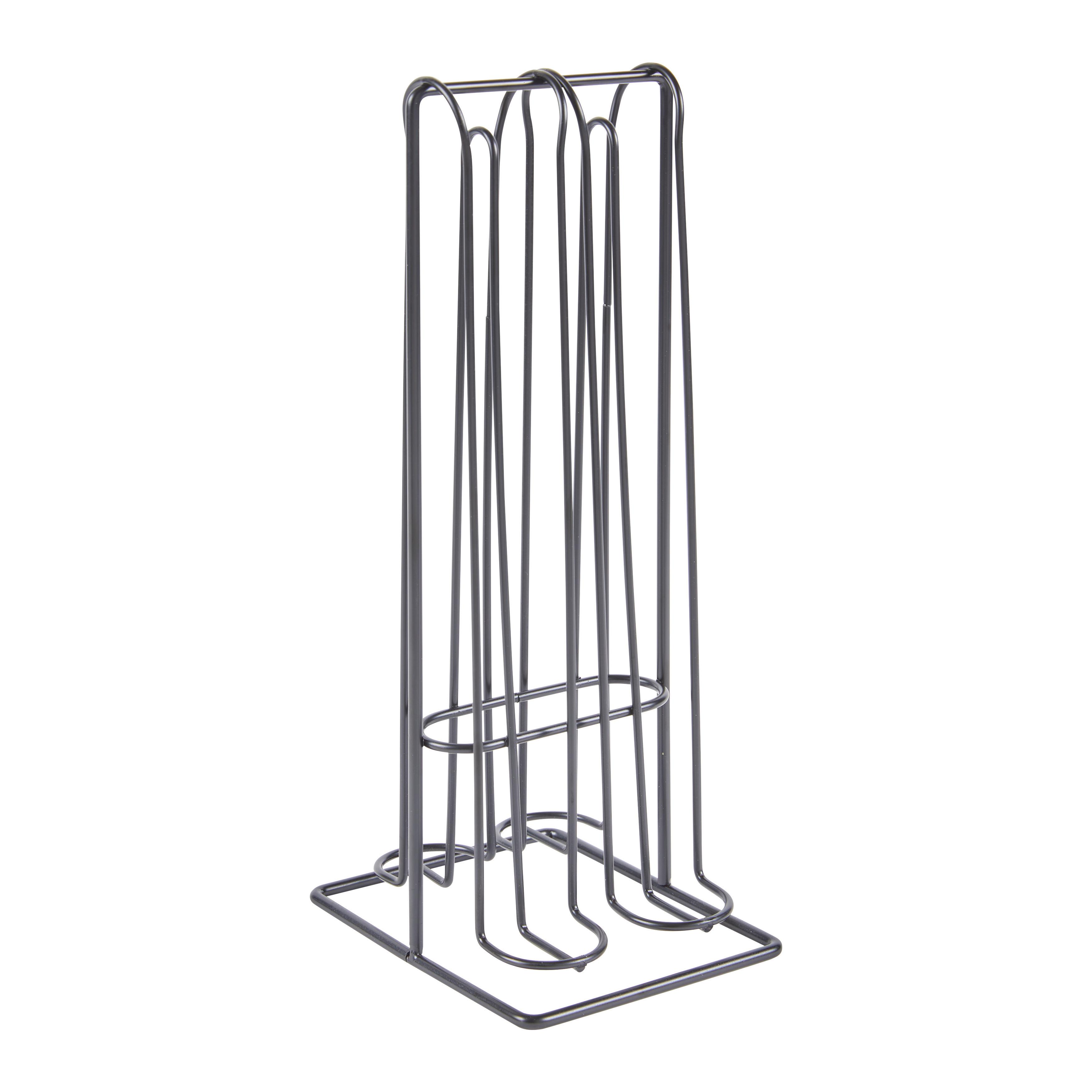 Kaffeekapselhalter Vanja in Schwarz - Schwarz, MODERN, Metall (12/29/10cm)