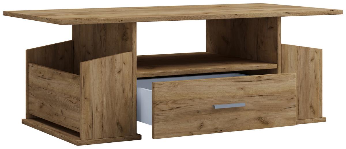 COUCHTISCH JUNATA - Honigeiche/Grau, Design, Holzwerkstoff/Kunststoff (110/52/44cm) - MID.YOU
