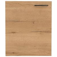 Küchenschrankfront Structura Eiche - Eichefarben/Schwarz, MODERN, Holzwerkstoff/Metall (60/72/1,9cm) - Nobilia