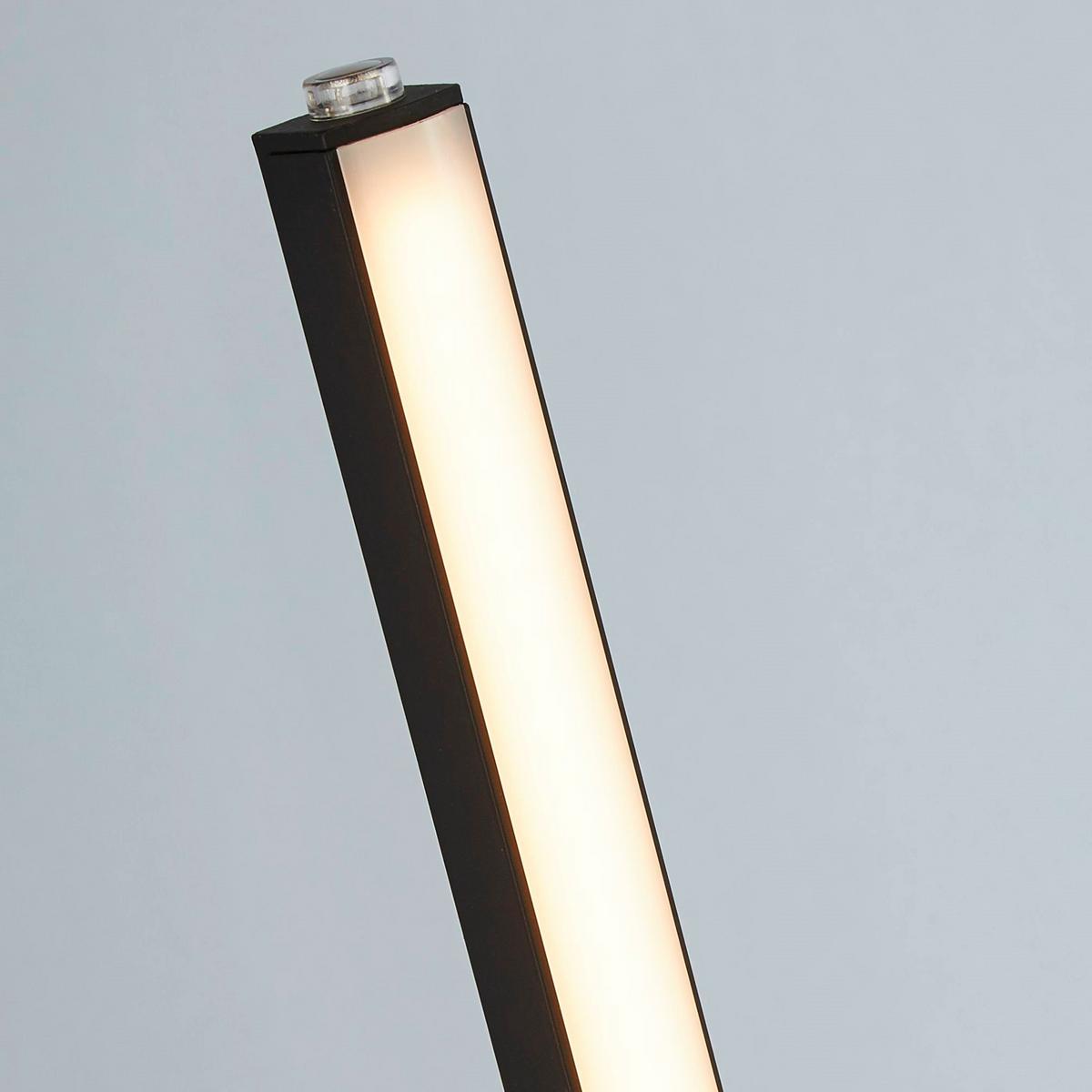 LED Állólámpa Eu96383-1bk - fekete/fehér, Basics, műanyag/fém (20/150/24cm)