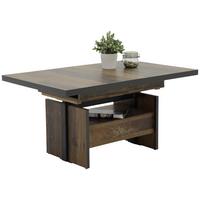 Couchtisch Noah Braun L: 150 cm höhenverstellbar, ausziehb. - Anthrazit/Dunkelbraun, MODERN, Holzwerkstoff (150/70/76cm) - MID.YOU