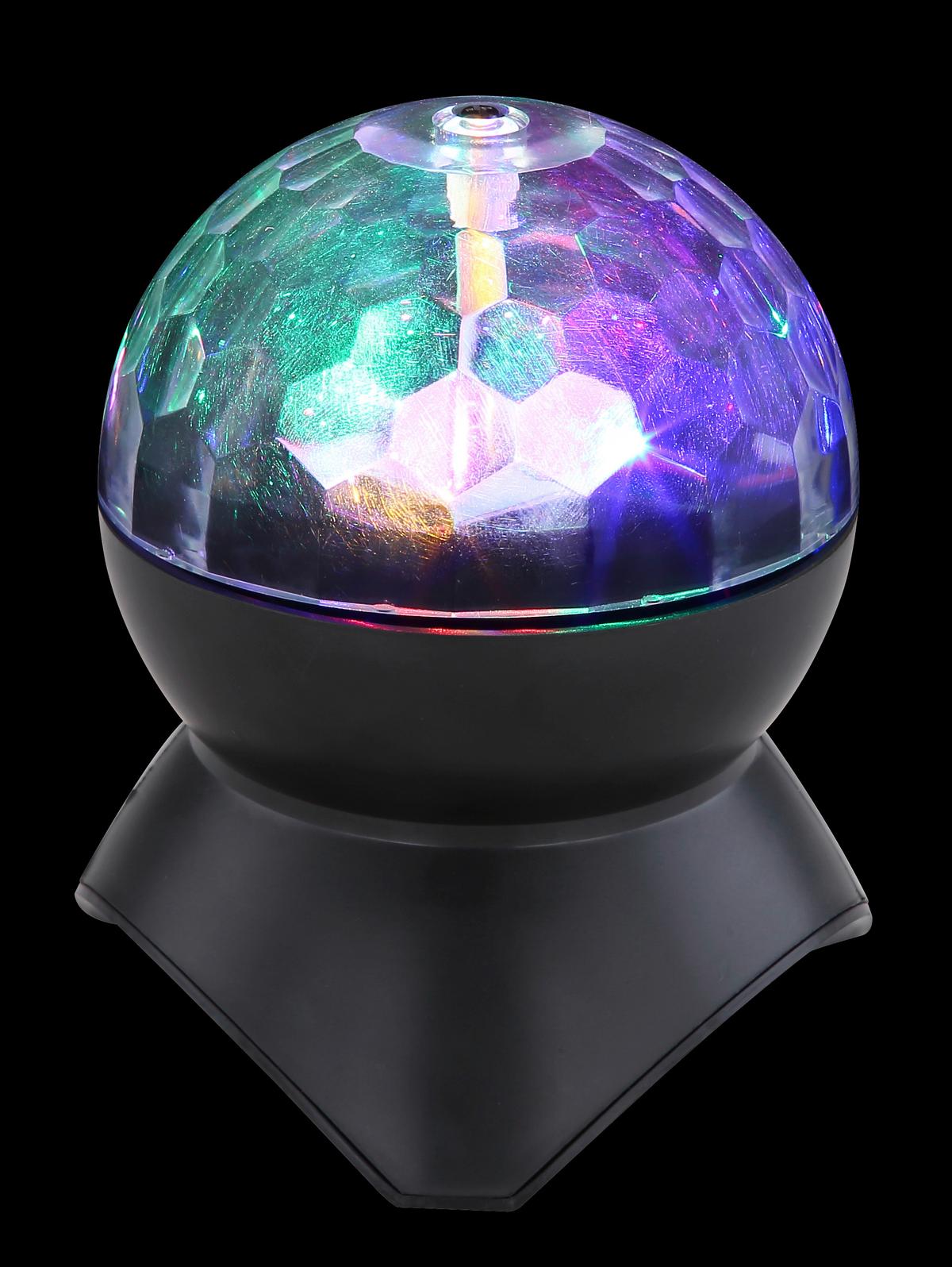 Discoleuchte Veli in Schwarz max. 3 Watt - Klar/Schwarz, Basics, Kunststoff (11/12,5cm) - Globo