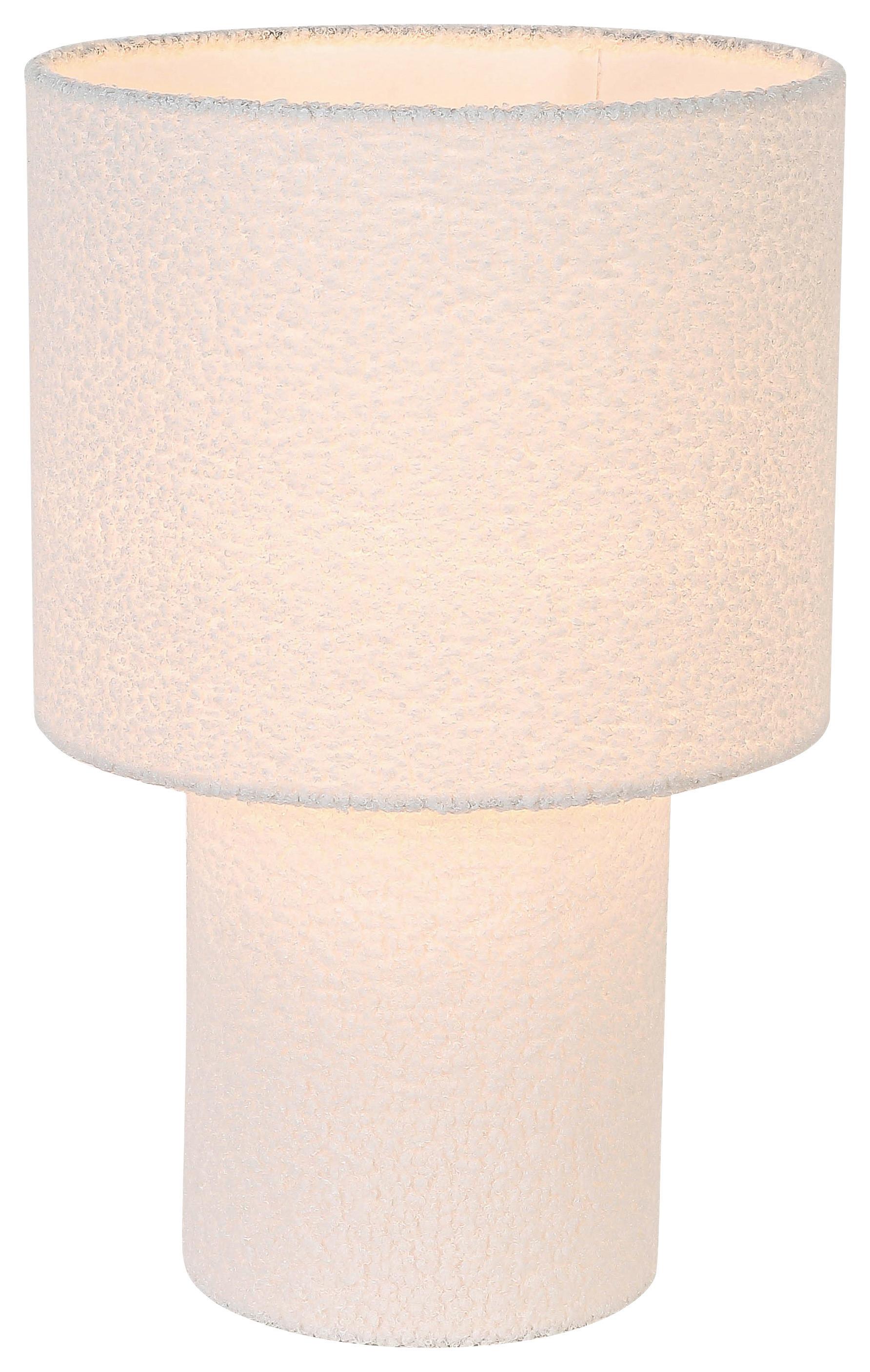 Asztali Lámpa Stofli - natúr színű/fehér, Modern, műanyag/textil (28/44cm) - Mömax