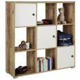 Regal in Eichefarben Old Style - Eichefarben/Anthrazit, KONVENTIONELL, Naturmaterialien/Holzwerkstoff (123/126/38cm) - Modern Living Regal in Eichefarben Old Style - Eichefarben/Anthrazit, KONVENTIONELL, Naturmaterialien/Holzwerkstoff (123/126/38cm) - Modern Living