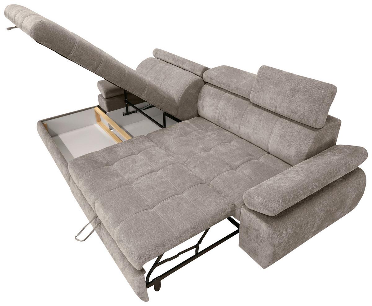 Kutna Garnitura Vegas - crna/taupe, Design, drvo/tekstil (173/294cm) - Modern Living