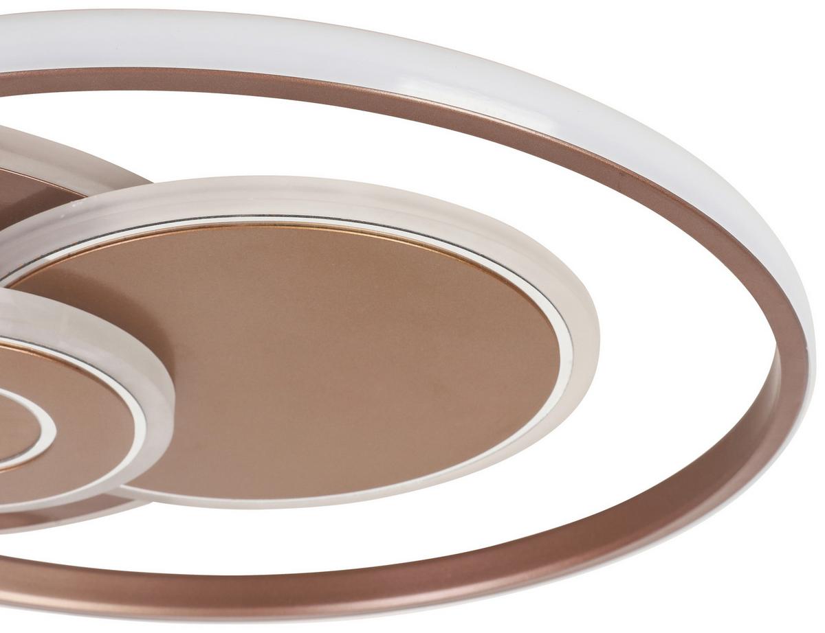 Led Mennyezeti Lámpa Marlin - cappuccino, Modern, műanyag/fém (50/42/5,5cm) - Premium Living