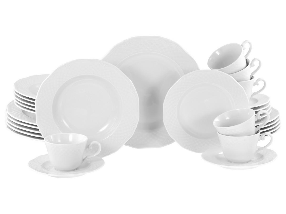 Kombinirani Servis Arianne, 30-Delni - bela, Basics, keramika - Creatable