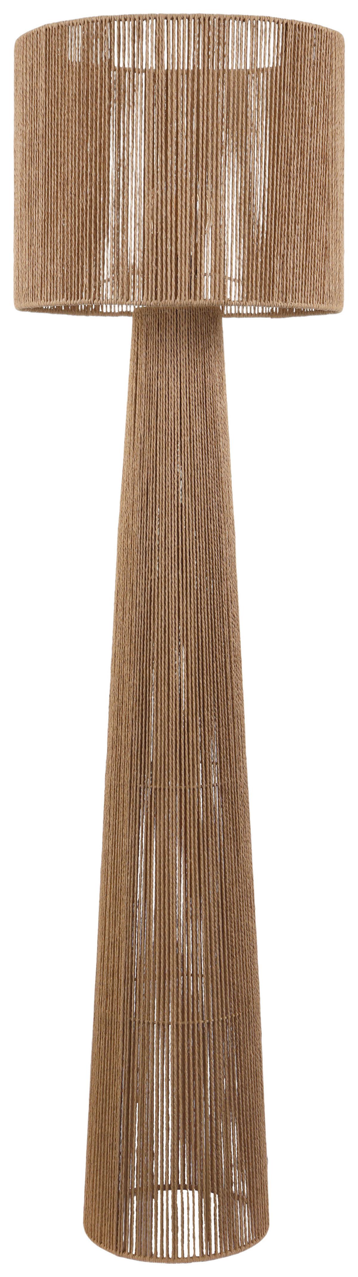 Stehleuchte Zitr Braun max. 25 Watt - Braun, MODERN, Papier/Metall (35/140cm)