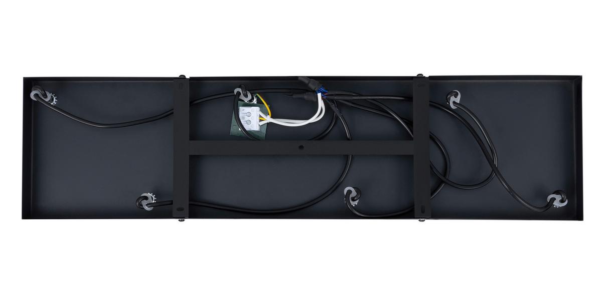 LAMPA WISZĄCA MAJA - czarny/szary, Trend, metal/szkło (77,5/24/120cm) - Novel