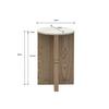 TABLE D'APPOINT MATERA -TREND- -BASED- - couleur naturelle, MODERN, matériau en bois/pierre (34/54cm) - Based