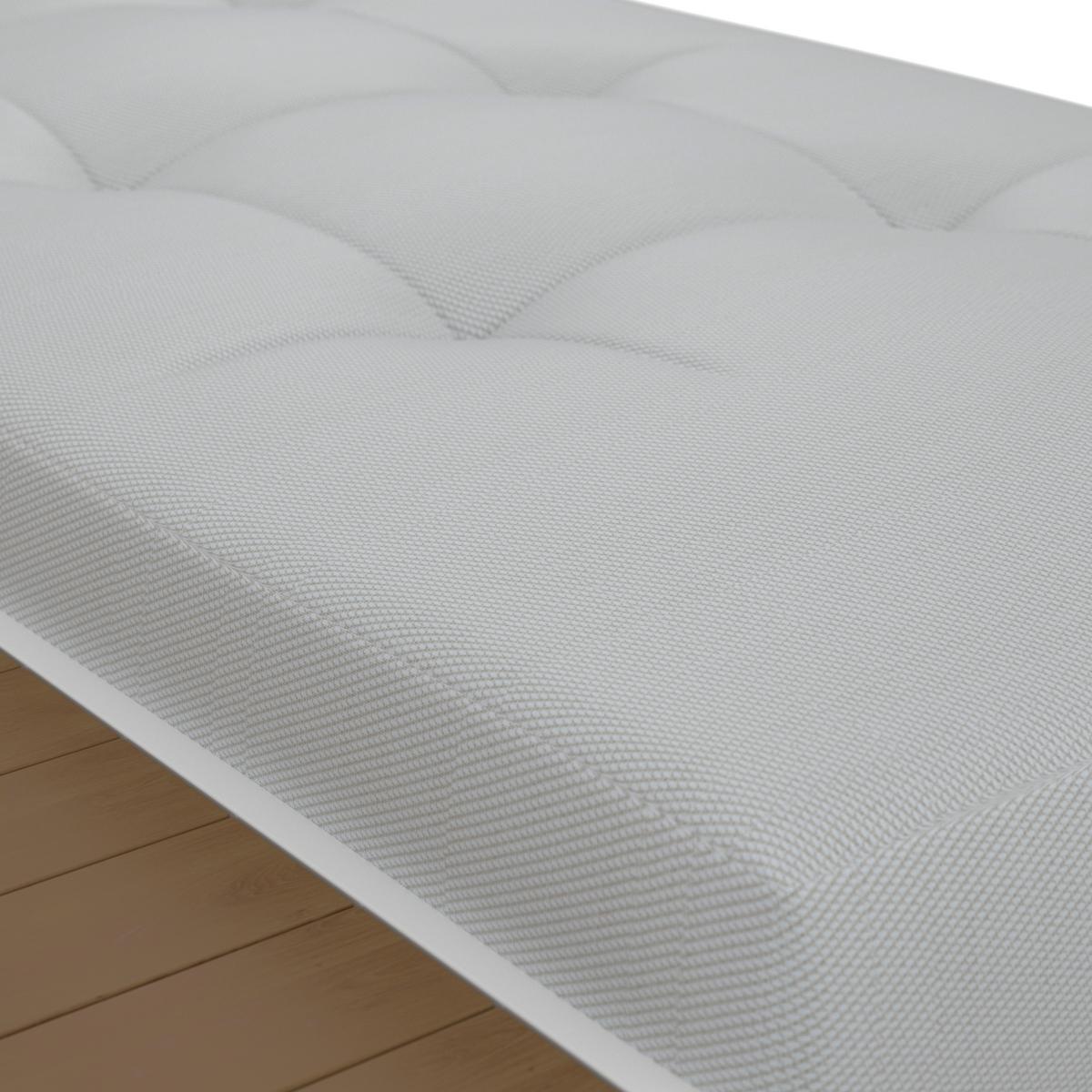 Gartenliege Avolina Steingrau Outdoorstoff/Metall +Abdeckung - Hellgrau/Weiß, MODERN, Kunststoff/Textil (199/30/86cm) - Bessagi Garden