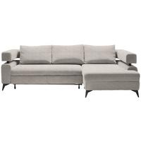 Kutna Garnitura Rosalie - bež/crna, Konvencionalno, tekstil/metal (265/184cm) - Modern Living