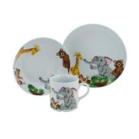 Kombinirani Servis Zoo, 3-Delni - večbarvno, Basics, keramika - Creatable