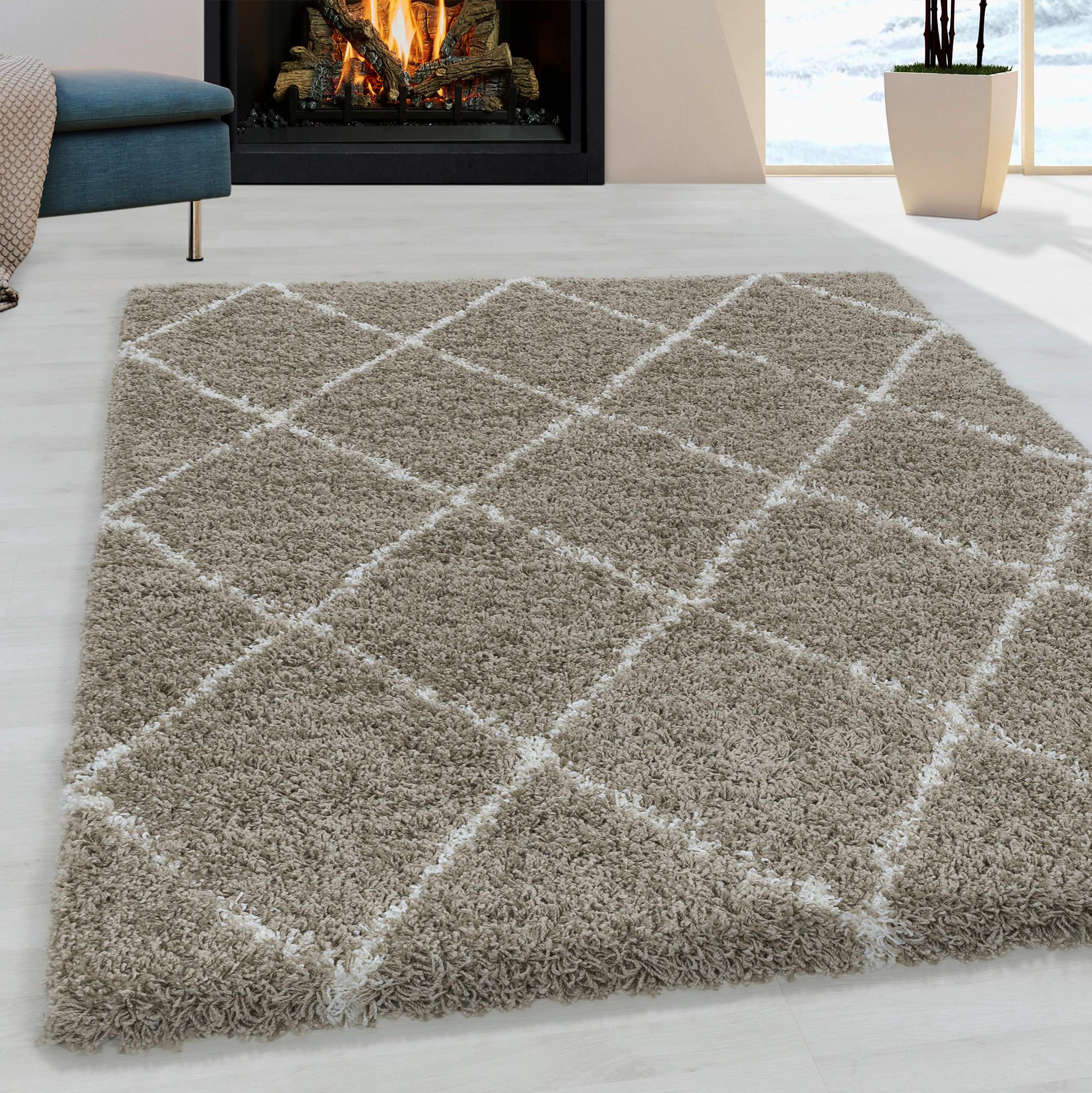 Hochflorteppich Alvor Beige ca. 280x370cm - Beige, Basics, Textil (280/370cm)