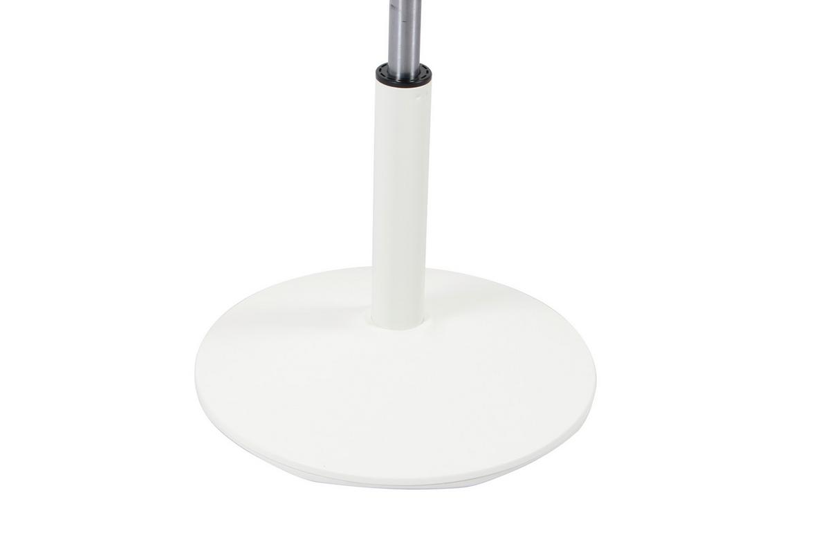 Bürohocker Kimmie - Weiss/Grau, Basics, Kunststoff/Textil (34/60/75/34cm) - Mömax