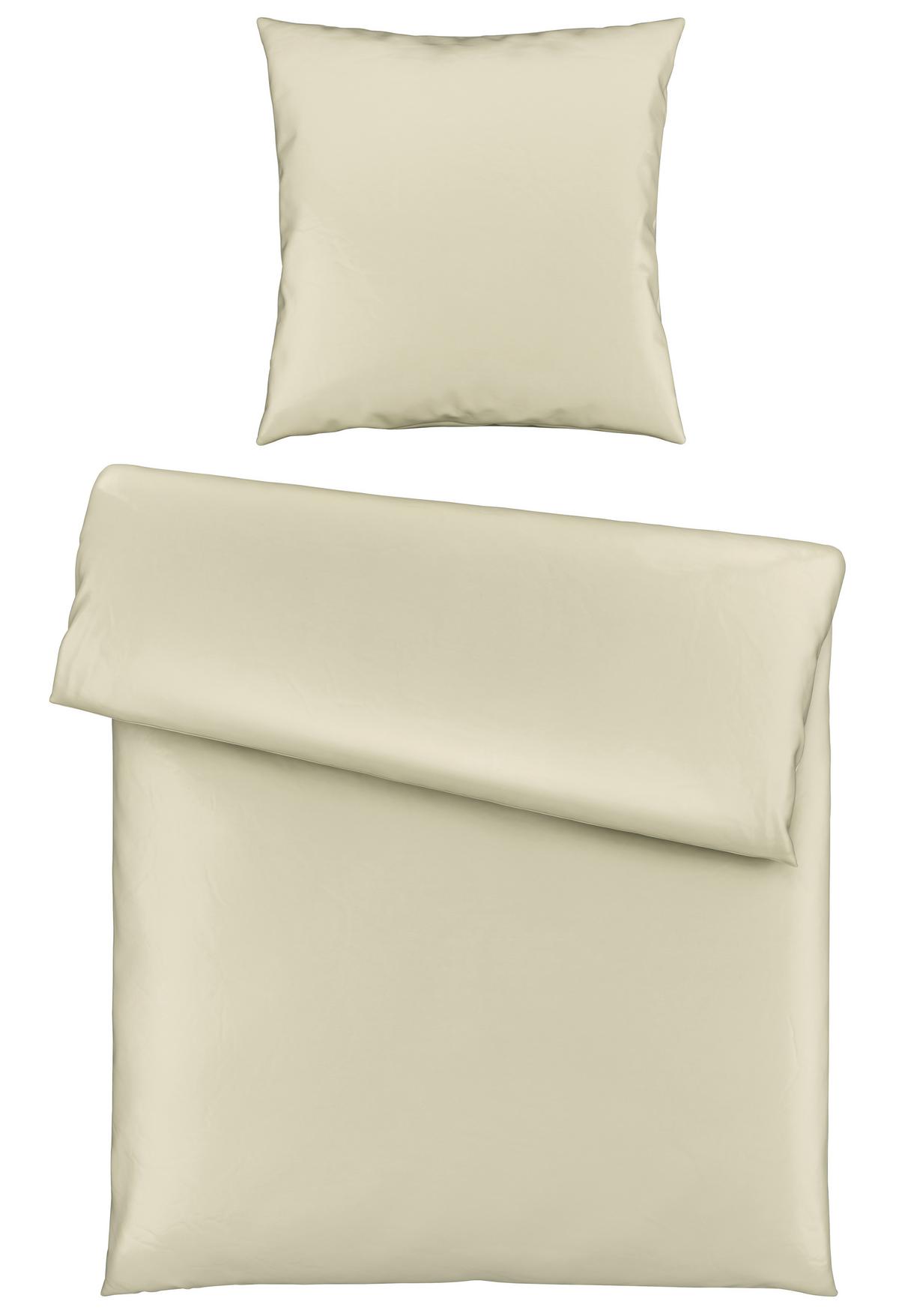 Bettwäsche Bio-Eva in Olivgrün ca. 135x200cm - Olivgrün, MODERN, Textil (135/200cm) - ecoTree