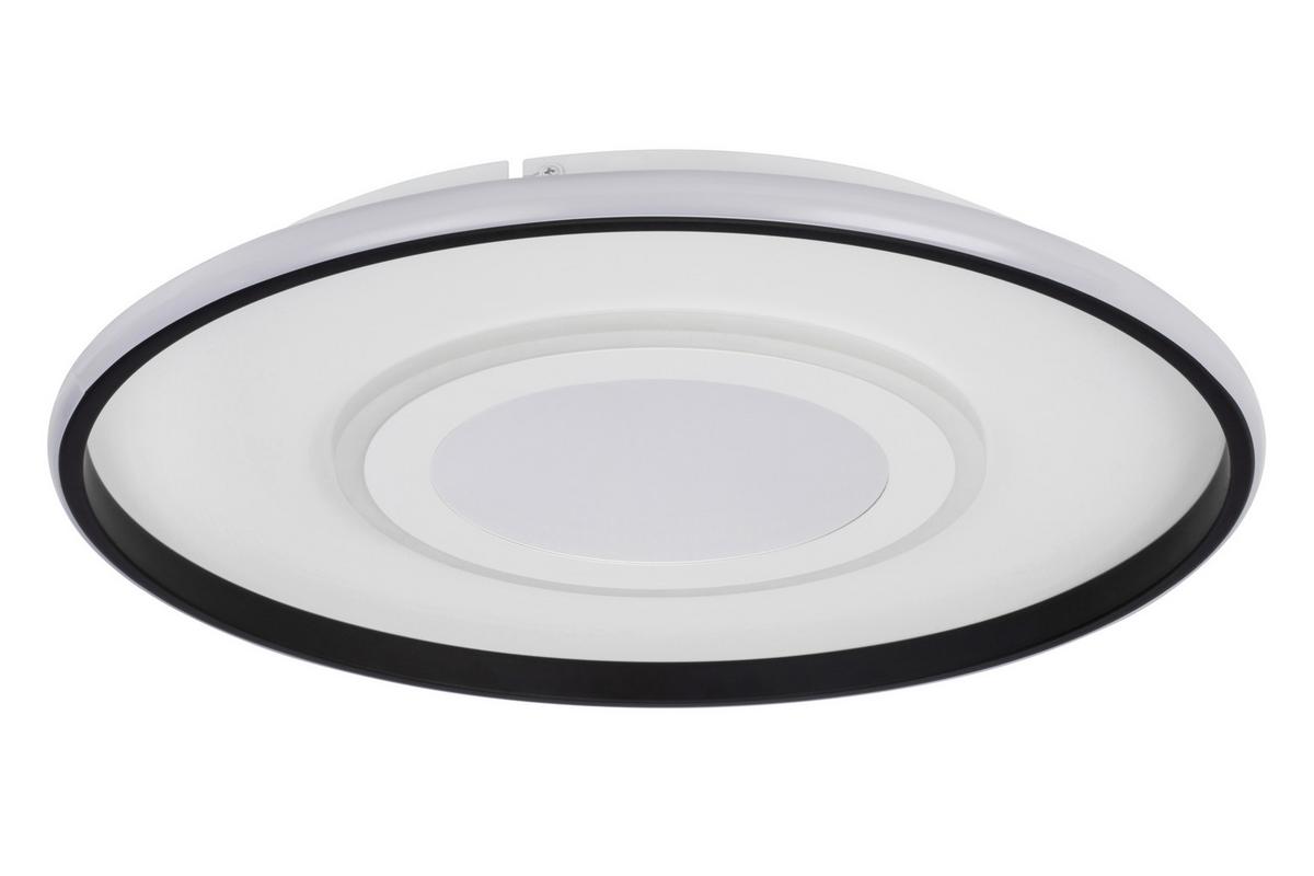 LAMPA SUFITOWA LED SALFORD *SBN* - czarny/biały, Trend, tworzywo sztuczne/metal (50/5,5cm) - Novel