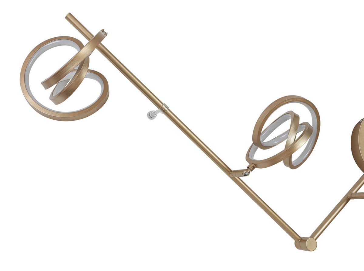 LAMPA SUFITOWA THERESIA - biały/cappuccino, Trend, tworzywo sztuczne/metal (180/14/23,2cm) - Novel