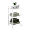 RULLVAGN LUAN II -BASED/SB- - vit, Modern, metall/plast (42,5/81/29cm) - Based
