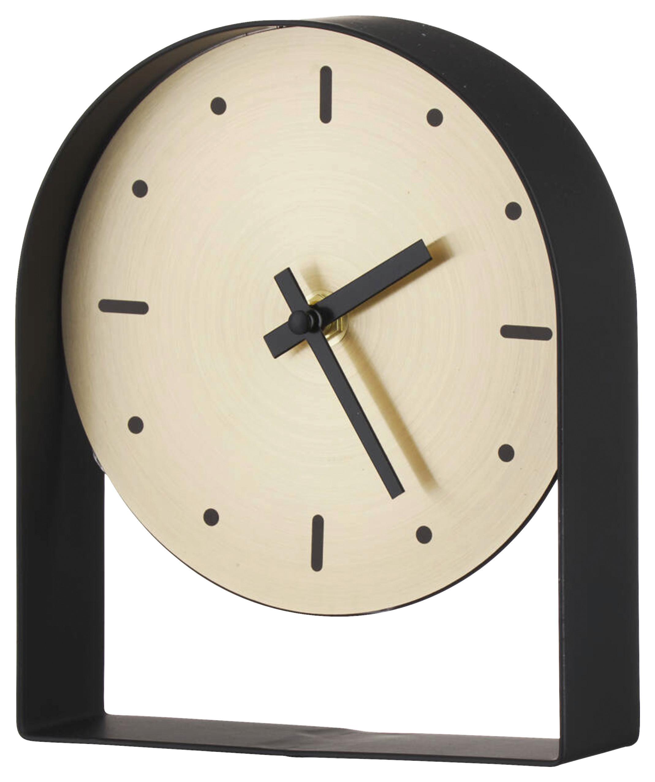 Stoni Sat Oler - zlatna/crna, Moderno, metal/plastika (15/18/4,5cm) - Mömax