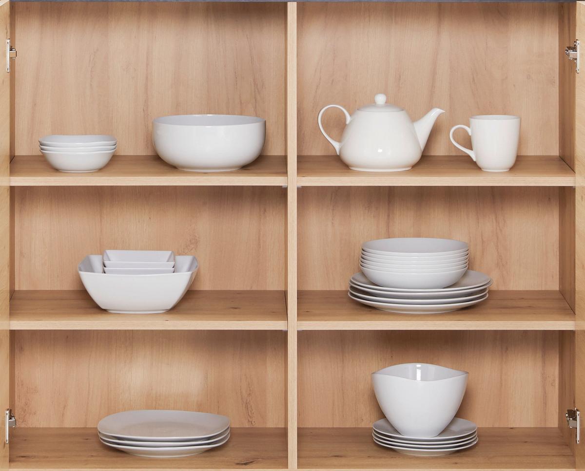 Komoda Tonale - siva/boje hrasta, Moderno, drvni materijal/plastika (159,7/97,8/40cm) - Modern Living