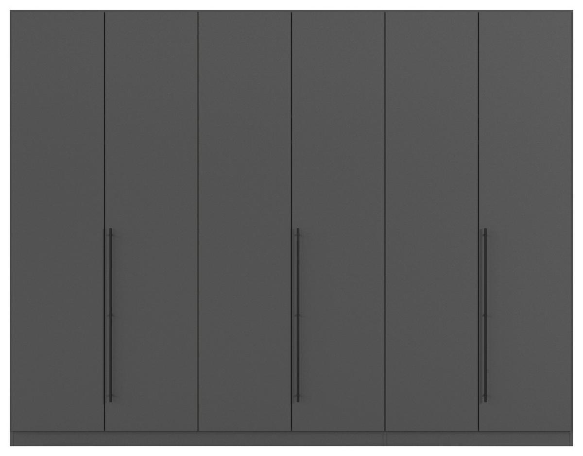 Kleiderschrank Safari Grau - Grau, KONVENTIONELL, Holzwerkstoff/Metall (271/210/54cm) - Based