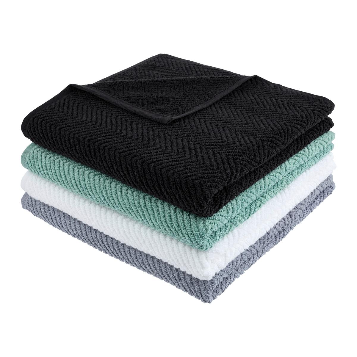 Ručnik Ocean 67x140cm - crna, tekstil (67/140cm) - Premium Living