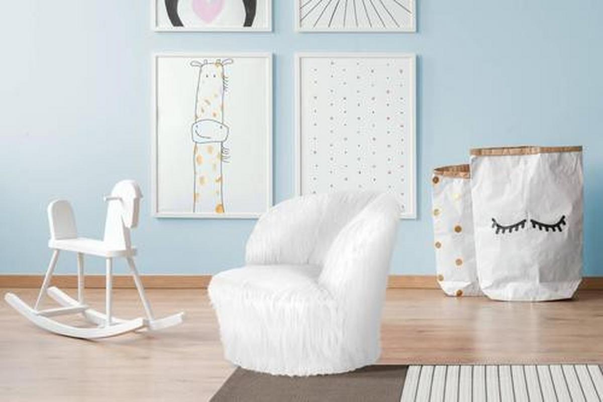 Kinderstuhl Nanny Weiß - Weiß, Basics, Holz/Kunststoff (47/45/47cm) - Kayoom