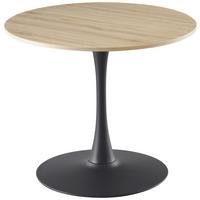 Stol Toby - boje hrasta/crna, Basics, drvni materijal/metal (90/76/90cm) - Based