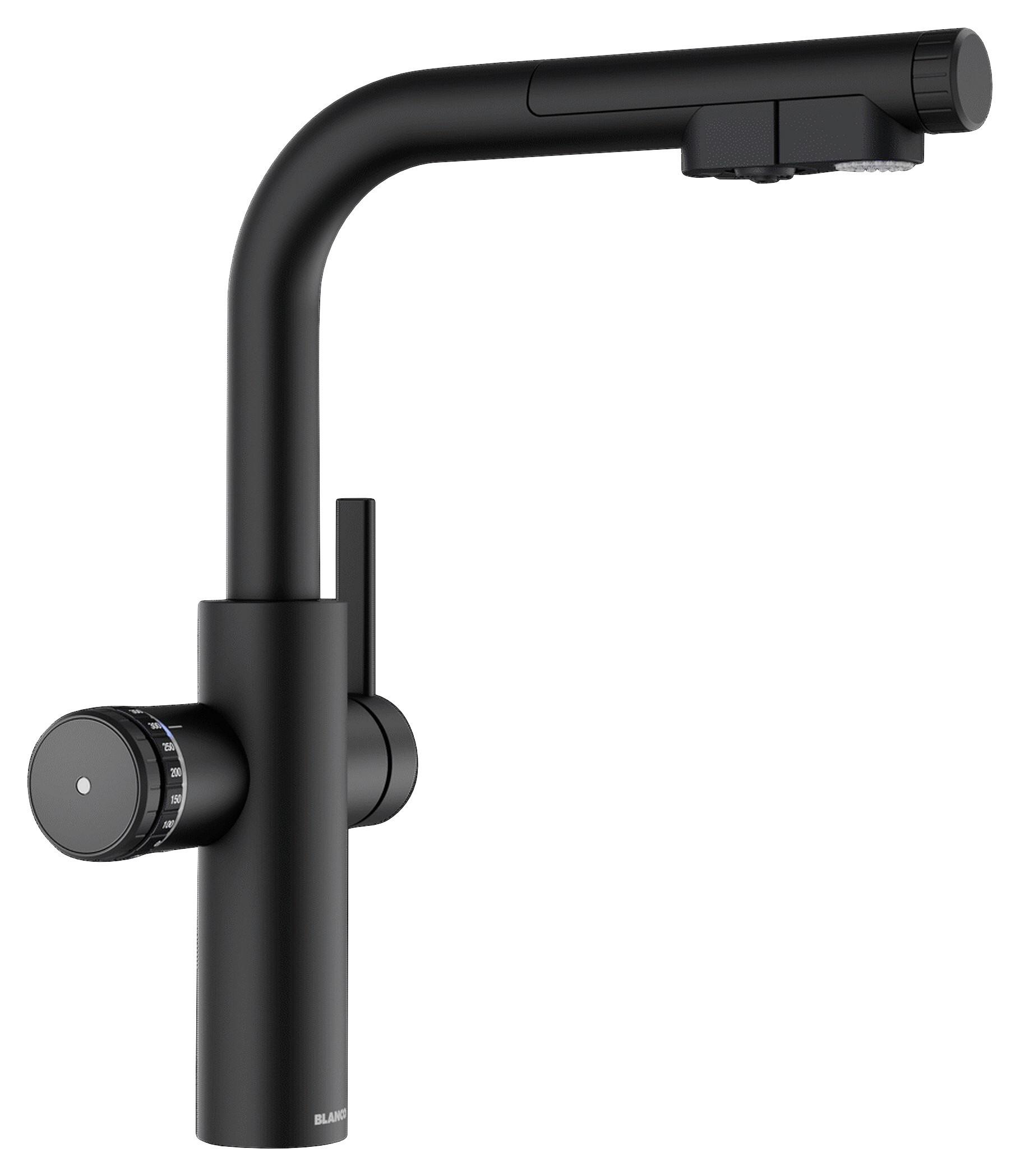 Küchenarmatur 527924 Schwarz - Schwarz, MODERN, Metall (33,8cm) - Blanco