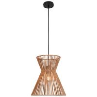 Hängeleuchte Naturm in Naturfarben max. 25 Watt - Schwarz/Naturfarben, KONVENTIONELL, Papier/Metall (30/120cm) - Mömax