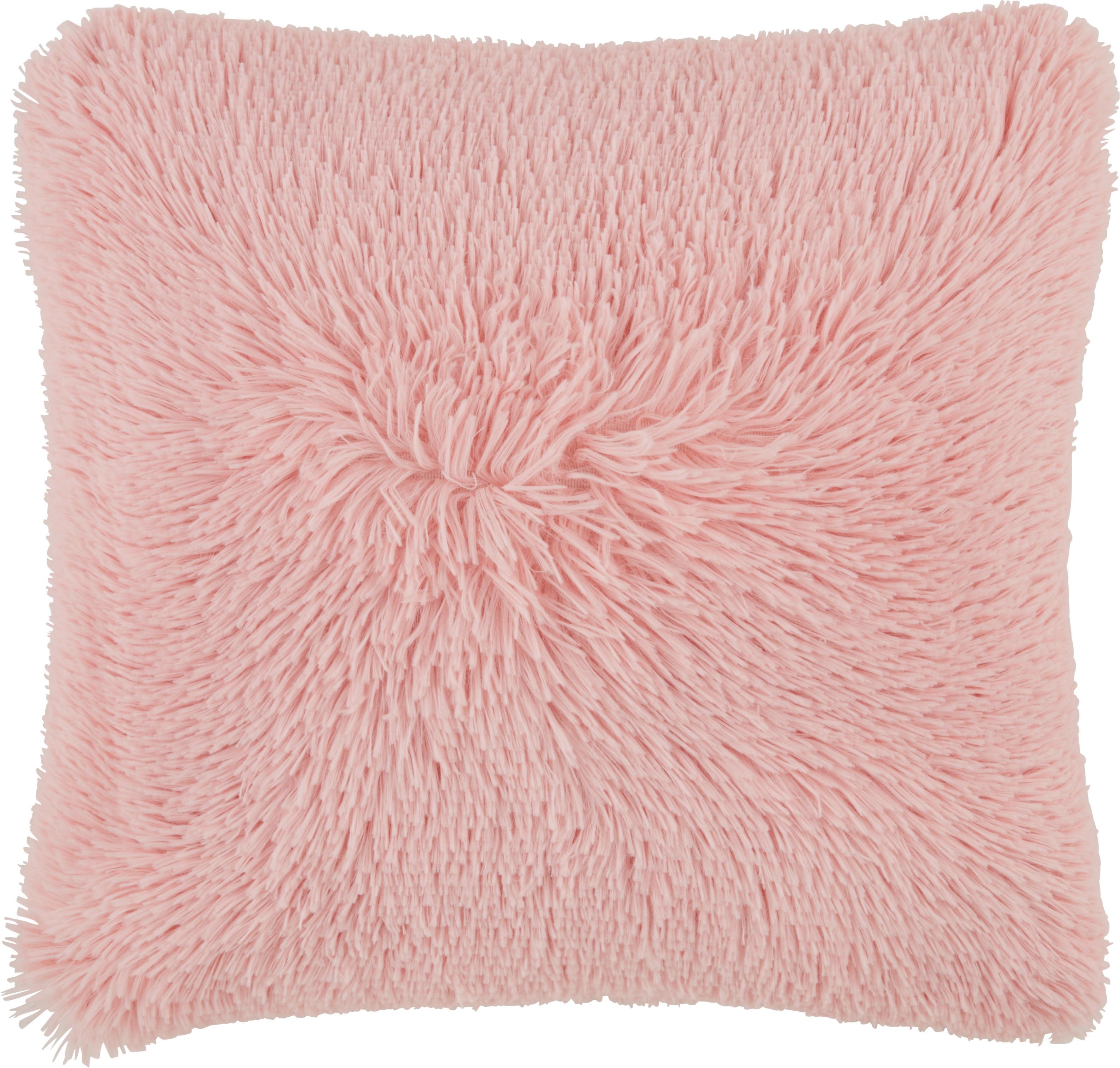 Zierkissen Fluffy in Rosa ca. 45x45cm - Rosa, Textil (45/45cm) - Modern Living