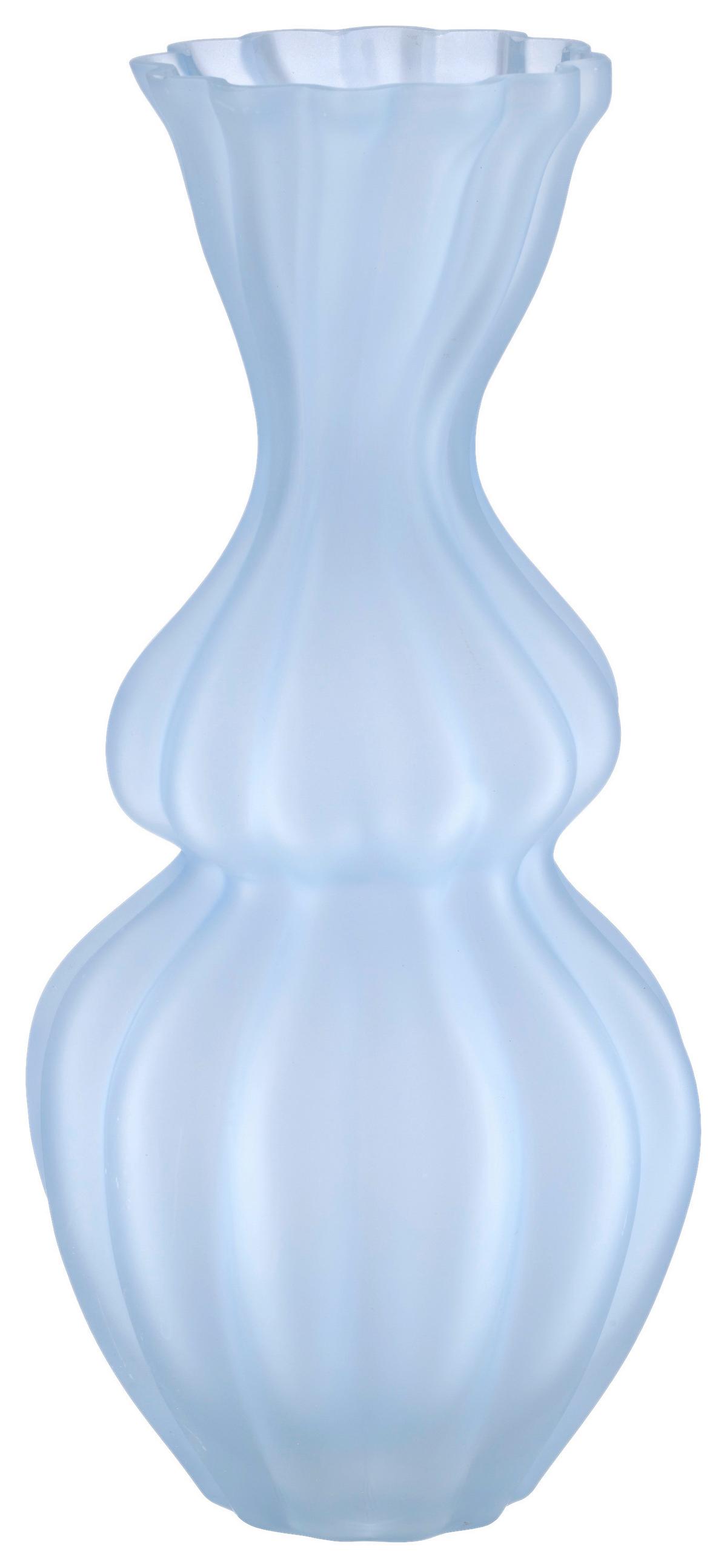Vase Bubble Blossom I Hellblau - Hellblau, Design, Glas (14/30cm) - Mömax
