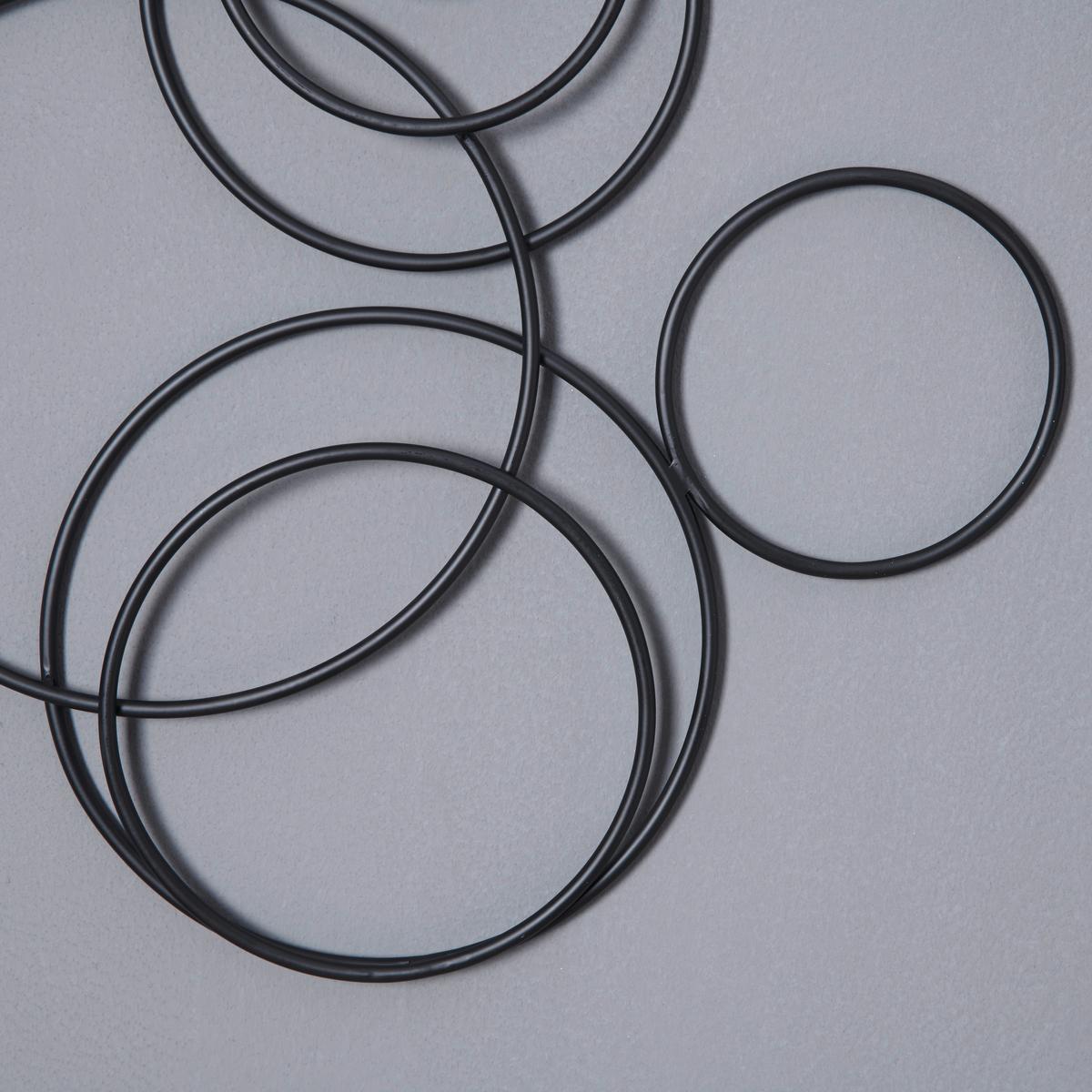 DEKORACJA ŚCIENNA ZOE - czarny, Modern, metal (60/60/3,5cm) - Premium Living