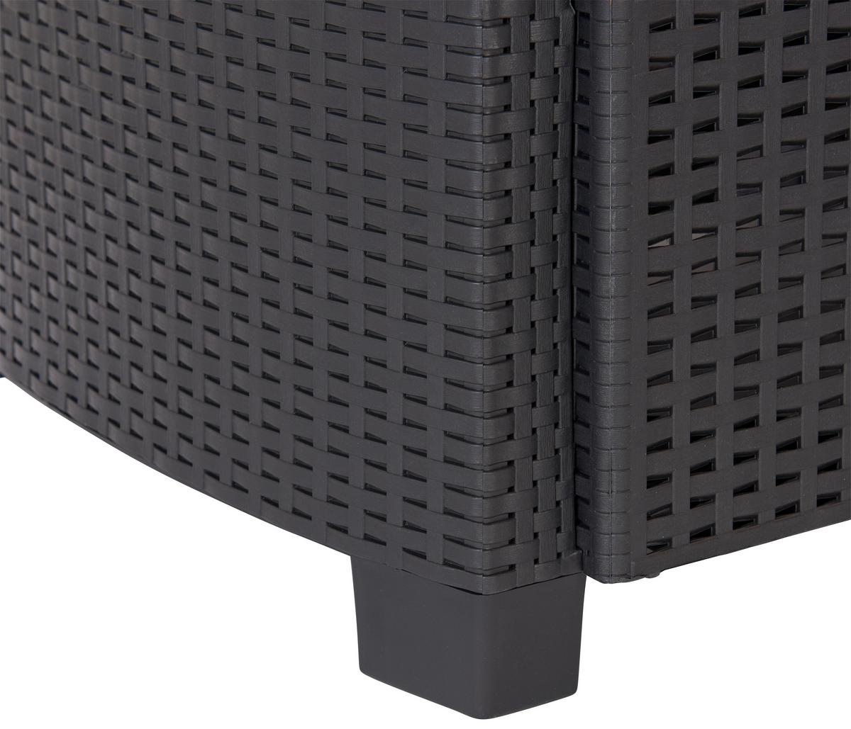 Garnitură grădină Arena - antracit/gri, Modern, plastic (53/53/40cm)