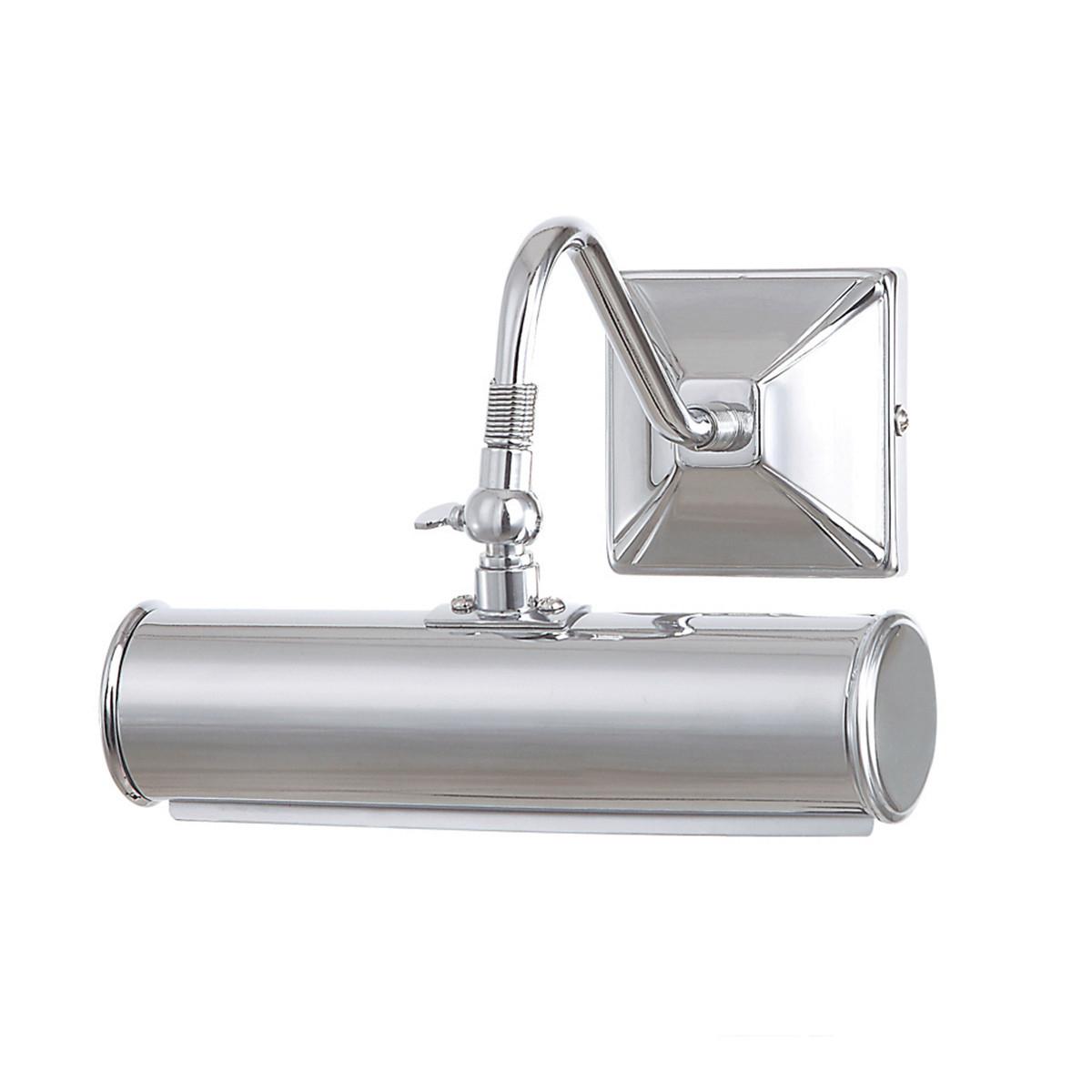 Képmegvilágító Lámpa Pl1-10-Pc - krómszínű, Basics, fém (19/13.5/20cm) - Elstead Lighting
