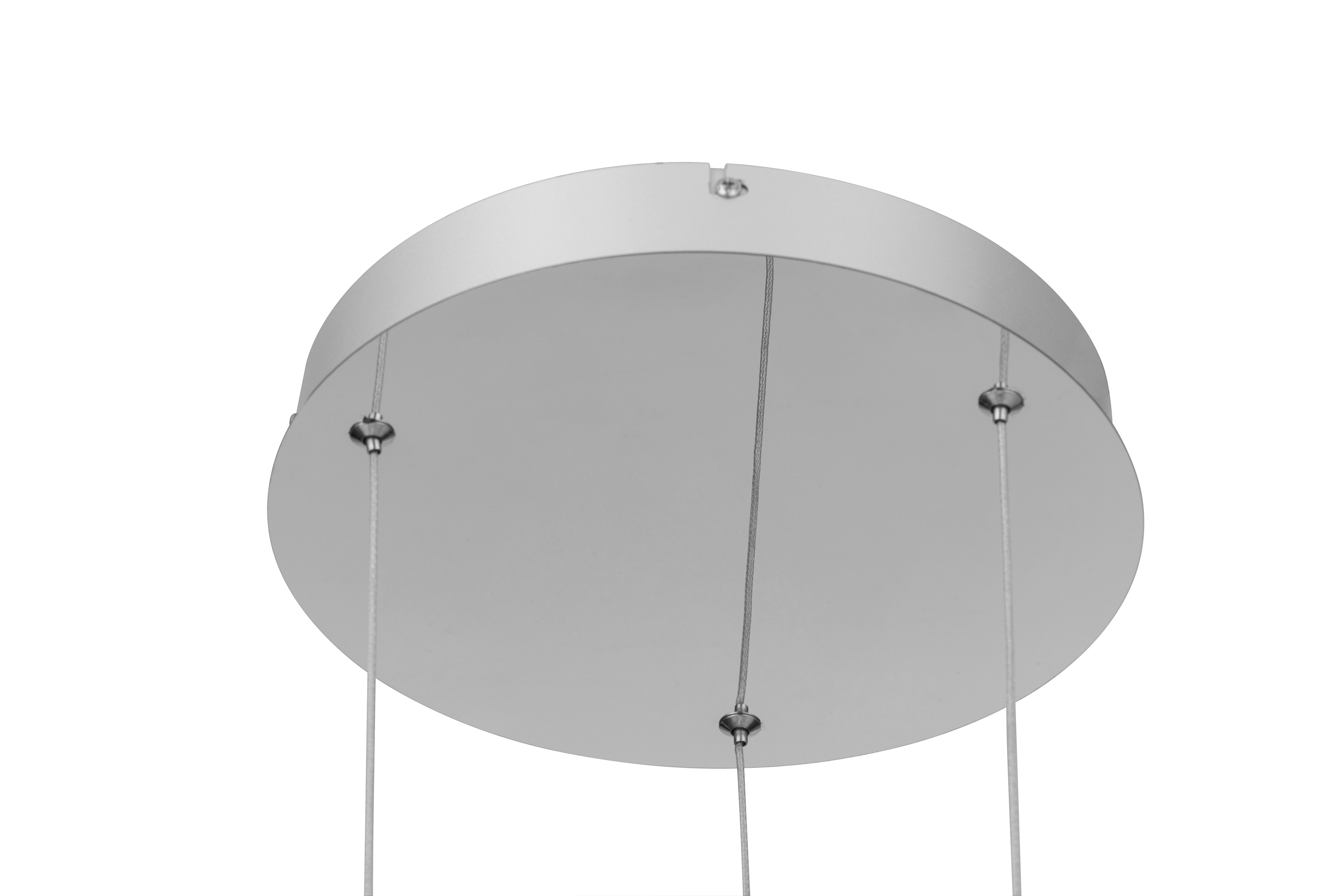LED-HÄNGLAMPA RONG - kromfärg, Modern, metall/plast (45,5/45,5/120cm)