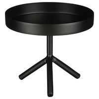Dekotablett Luxi Schwarz - Schwarz, Modern, Metall (19/16,5cm) - Modern Living