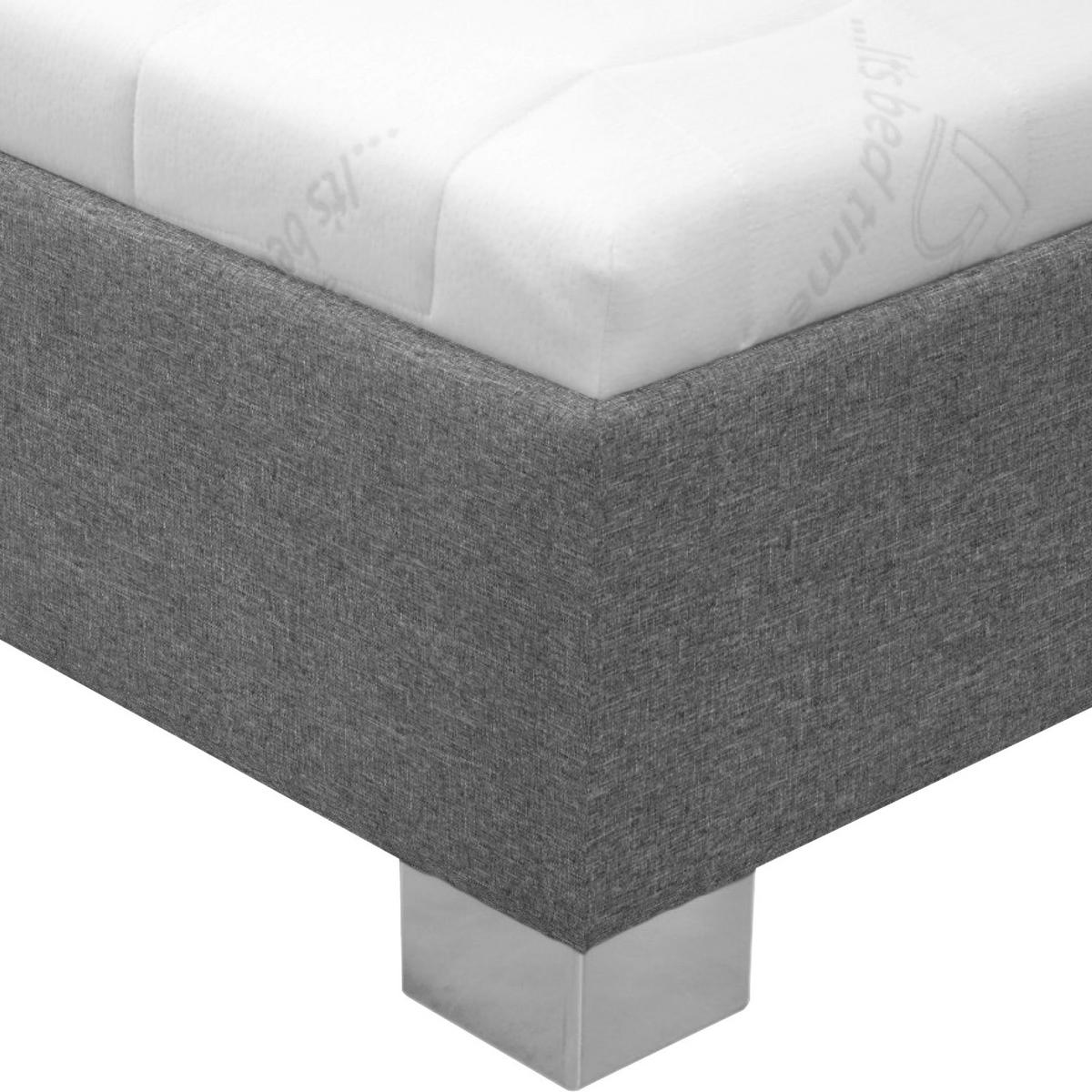 Tapecirani Krevet Stilo - bijela/siva, drvo/tekstil (140/200cm)