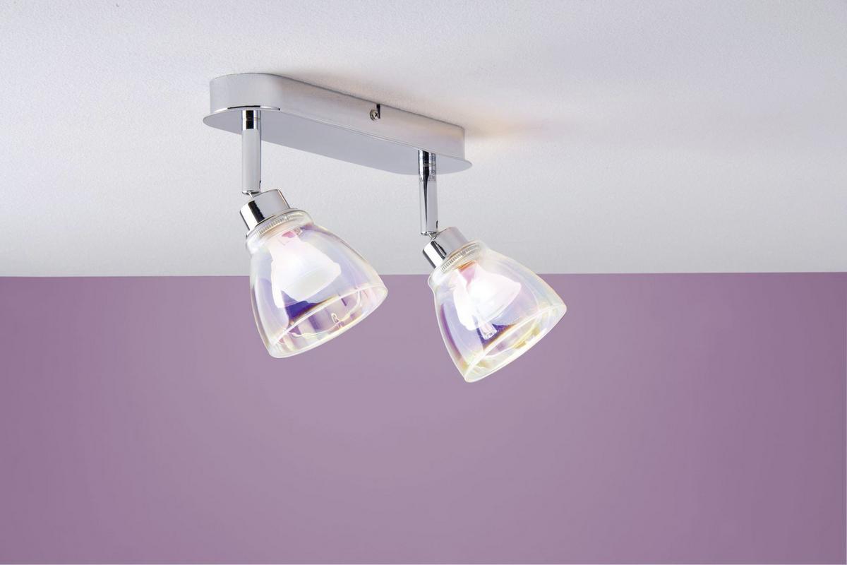 Schienensystem-Leuchtenschirm Wolbi in Multicolor - Multicolor, Design, Glas (8cm) - Paulmann