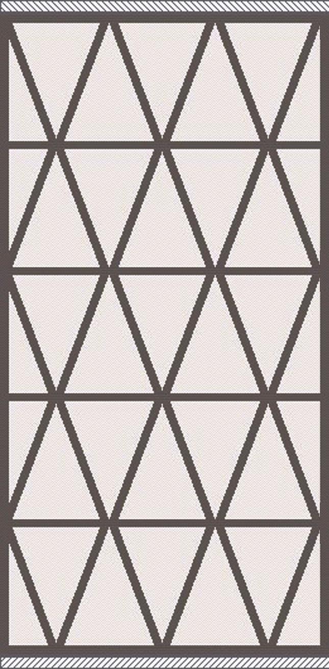 Flachwebeteppich Phoenix 1 in Anthrazit ca. 80x150cm - Anthrazit/Silberfarben, MODERN, Textil (80/150cm) - Modern Living