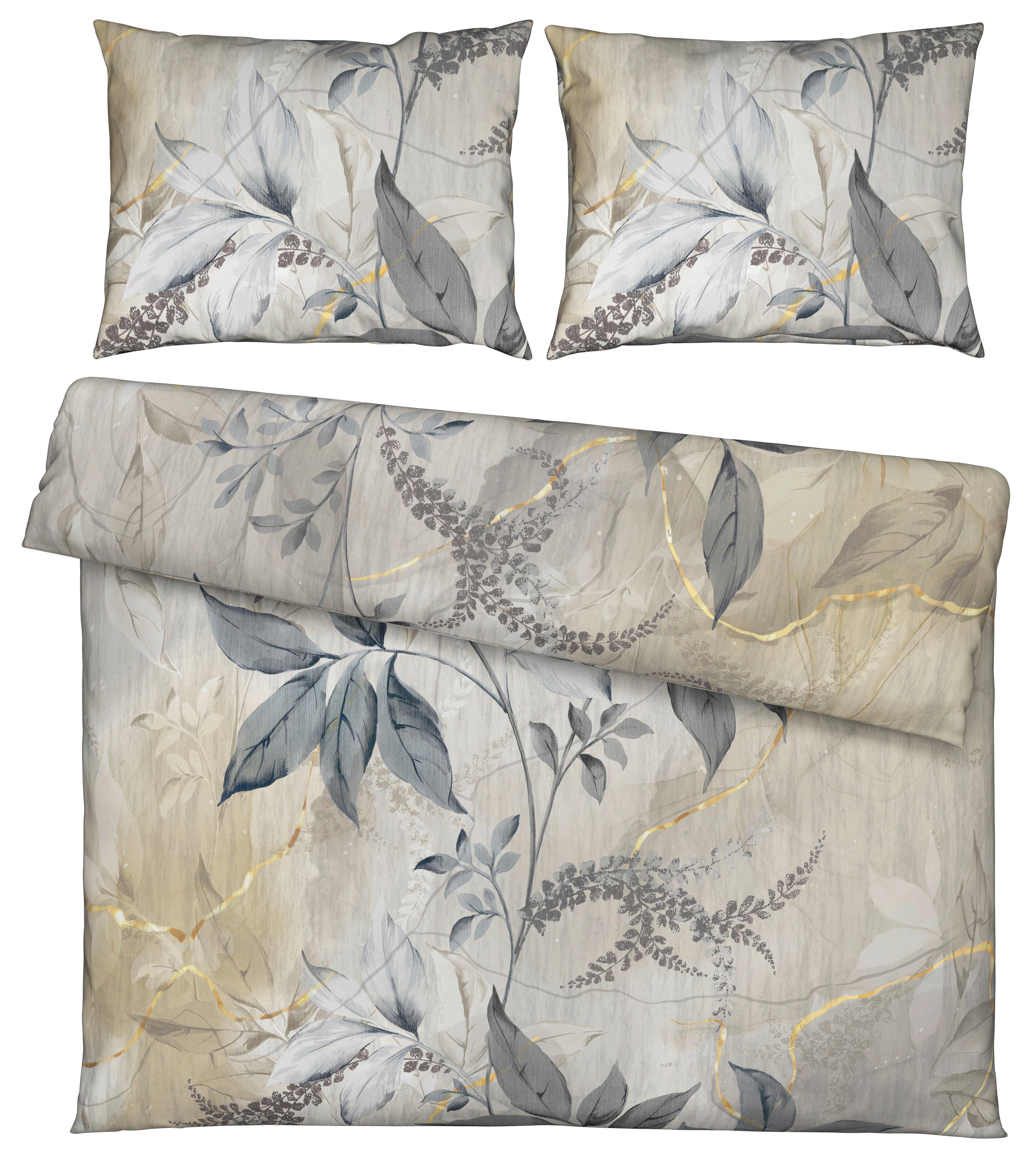 Bettwäsche Chiara XXL Beige ca. 200x220cm - Beige, KONVENTIONELL, Textil (200/220cm) - Modern Living