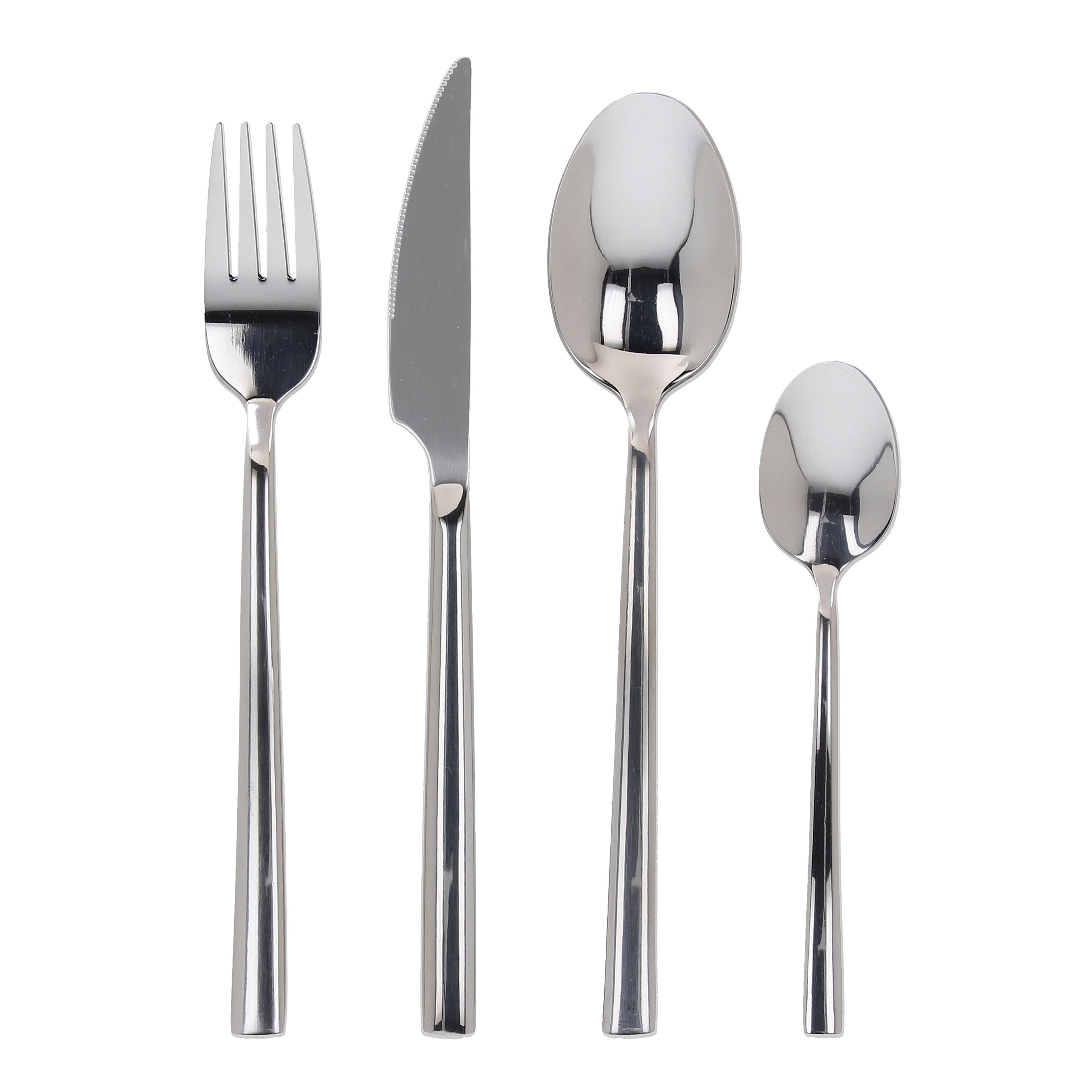 Set Pribora Za Jelo Antony Elegance 4/1 - srebrne boje, Basics, metal (3/23/18cm) - Tognana