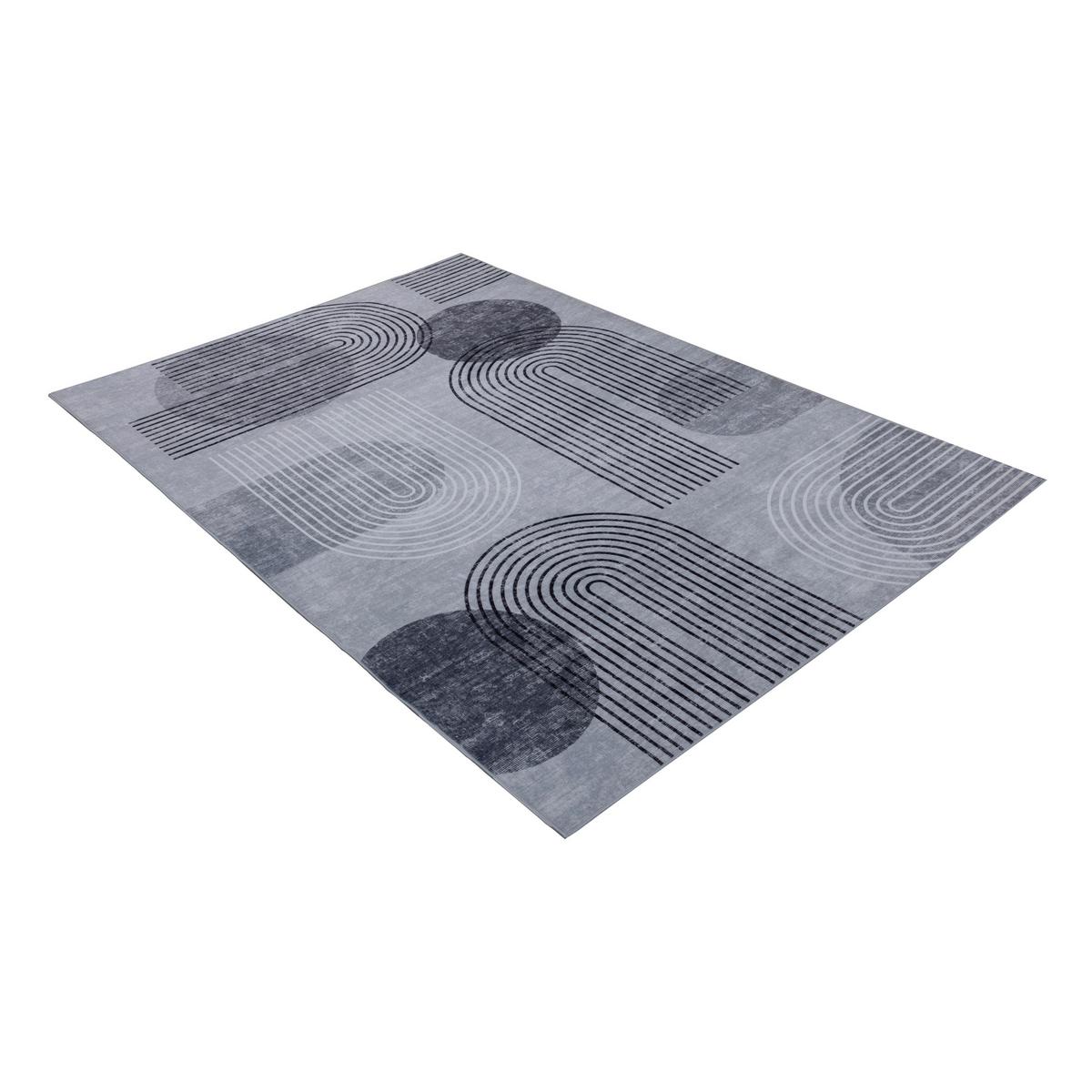 Flachwebeteppich Visionary 126 Grau 120x170 - Grau, Basics, Textil (120/170cm) - Kayoom