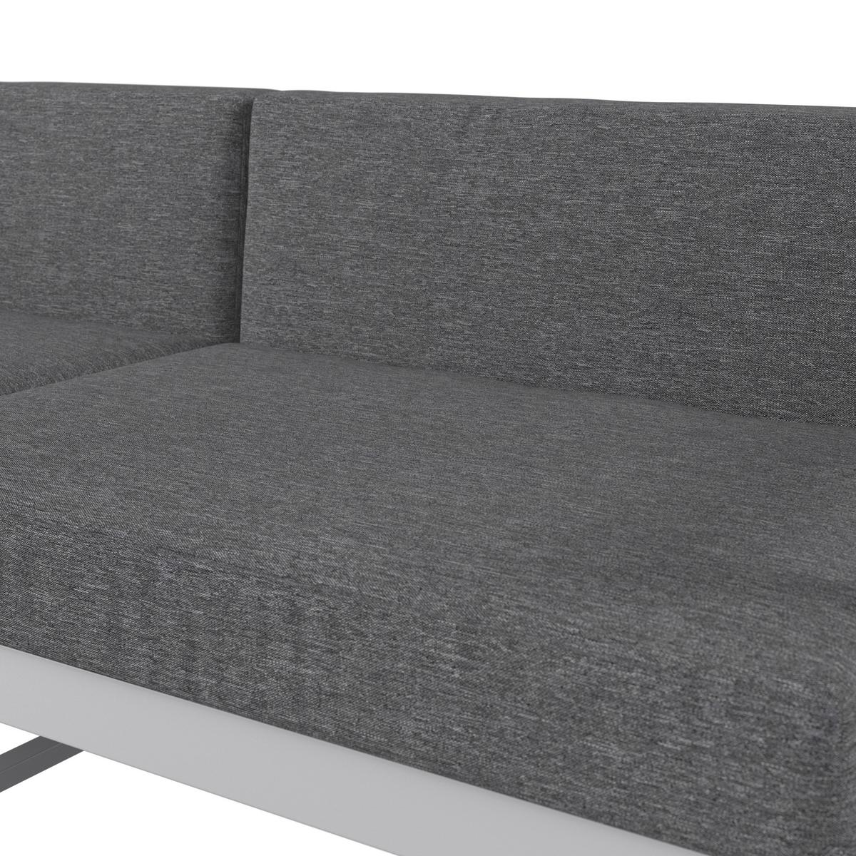 SOFA TARASOWA DESENZANO - biały/szary, Modern, metal/tkanina (192/57/73cm) - Ambia Garden
