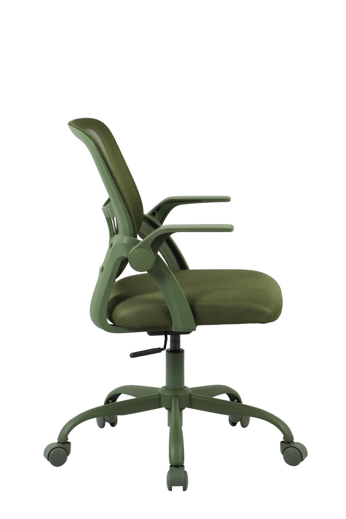 DREHSTUHL SASKIA - Schwarz/Grün, Modern, Kunststoff/Textil (57/86,5/96/63cm) - Based